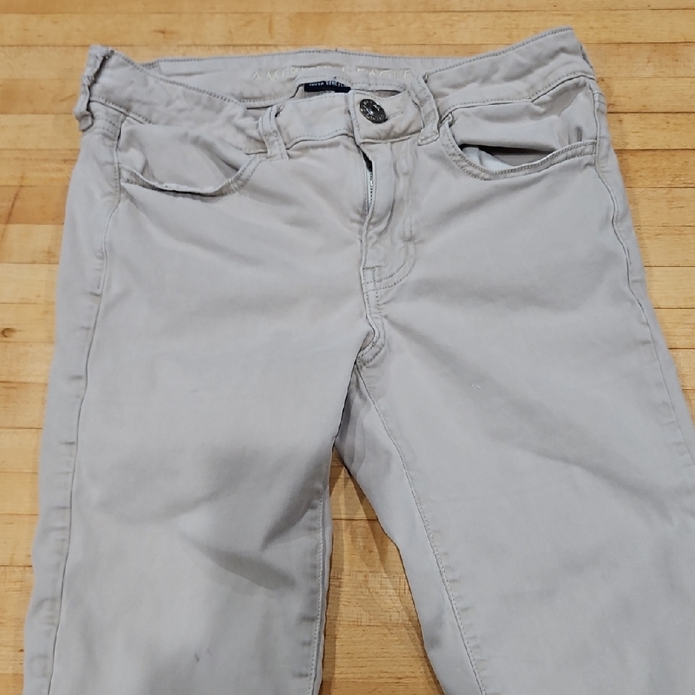 American Eagle Outfitters Gray Straight Leg Jeans